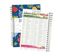 Générique Carnet de Registre,Planificateur de Repas et Liste d'Épicerie | Organiseur Reliure A5 Agenda Programme Fitness Sport Bureau Travail Hommes
