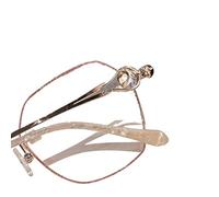 Générique Carrées Mode Lunettes De Lecture Femme,Lunettes Pour Lire Lunettes De Vue D'ordinateur Anti Lumiere Bleue, Charnières Ressort Yeux Fatigués(Or,2.5X)