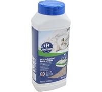 Générique Carrefour - Désodorisant litière Parfum Pin | Fraîcheur boisée | pour Un Environnement agréable pour Vos Chats | Le Flacon de 750g | Lot DE 3