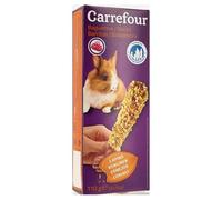 Générique Carrefour - Friandise Aux Fruits pour Lapin | Savoureux et onctueux | Idéal pour gâter Votre Compagnon à Grandes Oreilles | Les 2 Baguettes de 55g | Lot DE 4