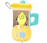 Générique Carrot Blender Plush, Cute Carrots Juicer Plush with Hidden Zipper Storage & Keychain Clip, Creative Desk and Gift, for Kids Girl Playhouse Parentend Accessories Play Toys(Lemon)