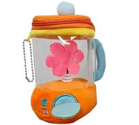 Générique Carrot Blender Plush, Cute Carrots Juicer Plush with Hidden Zipper Storage & Keychain Clip, Creative Desk and Gift, for Kids Girl Playhouse Parentend Accessories Play Toys(Little Flower)