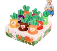 Générique Carrot Game for - Carrot Harvest Game Plush Toy - Sensory Box Sorting & Counting Puzzle Games for 1-3 -Year-Olds Carrots Harvest