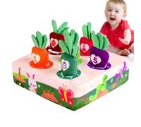 Générique Carrot Game for - Carrot Harvest Game Plush Toy - Sensory Box Sorting & Counting Puzzle Games for 1-3 -Year-Olds Carrots Harvest