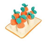Générique Carrot Snuffle Mat Dogs, Colorful Felt Dog Digging Toys and Feeding Pad, 8.27x11.02x1.97 inches Interactive Toy, Food Puzzle Mat for Pets, Home, Crate Training, Travel Use