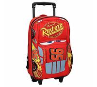 Générique Cars 3 Sac a Dos 3D a roulettes garçon 31 cm, Rouge, 31 cm