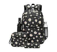 Générique Cartable d'Écolier, Ensemble Mignon De Sac À Dos Pour Le Collège, Ensemble de Sac à Dos avec Imprimé Fleurs, Pour Étudiants Adolescents Garçons Filles Jeunes Quotidien Sortie