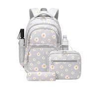 Générique Cartable d'Écolier - Ensemble Sac Scolaire Collège Lycée - Sac À Dos Avec Repas,pour Écoliers, Adolescents, Garçons, Filles, Voyage, Vacances et Sortie