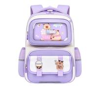 Générique Cartable Écolier Primaire Léger Sac À Dos Collégien Grande Compartiments Rangement Optimisé Matériau Imperméable Résistant Usage Quotidien Scolaire Transport Confortable (Purple, One Size)