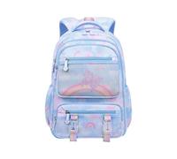 Générique Cartable fille primaire CP CE1 CE2 CM1 CM2, sac a dos fille primaire kawai Ergonomique Cartables Scolaires Grande Capacité Sacs d'école Multi-poches leger en Nylon 46cm x 30cm (Blue, M)