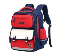 Générique Cartable fille primaire ergonomique sac a dos garcon primaire imperméable Sacs d'école Multi-poches avec Sesign Réfléchissant Cartables Scolaires Grande Capacité avec sangle (Red, One Size)