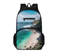 Générique Cartable Garçon Primaire Côte Verte Sac à Dos Adolescent, Cartable École De Grande Capacité Pour Collège Et Lycée, Sac à Dos Décontracté Pour Voyages
