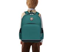 Générique Cartable garcon primaire ergonomique, sac à dos ecole primaire fille leger Nylon Résistant à l'eau Cartables Scolaires Grande Capacité pour voyage Loisir L'école Travail (Dark Green, A)