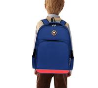 Générique Cartable garcon primaire ergonomique, sac à dos ecole primaire fille leger Nylon Résistant à l'eau Cartables Scolaires Grande Capacité pour voyage Loisir L'école Travail (Navy, B)