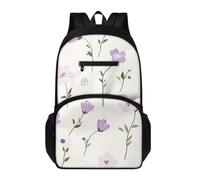 Générique Cartable Garçon Primaire Fleur Violet Clair Mode durable