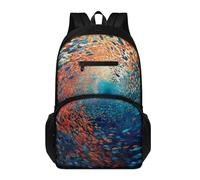 Générique Cartable Garçon Primaire Poisson Bleu Et Rouge Sac à Dos Adolescent, Cartable École De Grande Capacité Pour Collège Et Lycée, Sac à Dos Décontracté Pour Voyages