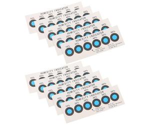 Générique Carte Anti Humidité Placard en Papier Absorbant, Indicateur D'humidité Portable et Polyvalent pour Bureau et Laboratoire, Lot de 20 Cartes Sensibles au Taux D'humidité