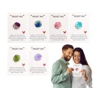 Générique Carte Câlin | Carte Coeur Tendre - Souvenir Inspirant et Romantique 6 Pièces avec Message pour Anniversaire, Petite Amie, Saint-Valentin, Amitié, Amis, Encouragement et Petit