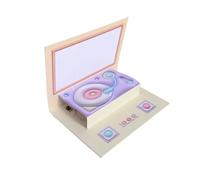 Générique Carte d ' anniversaire Gramophone enregistrable avec message vocal de 60 secondes pour cadeaux personnalisés, carte d ' anniversaire avec sons popup