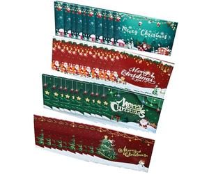 Générique Carte de messages saisonniers du festival, ensemble de cartes de messages de célébration de noël accrocheuses pour notes de vacances, cartes saisonnières du festival
