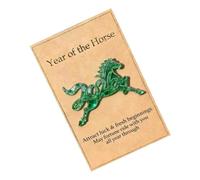 Générique Carte de motivation 2D pour la fête du printemps - inspirant, catalyseur d'ambition pour la réussite des étudiants, booster d' avec motif cheval 2026, articles en papier, outil d'encourage