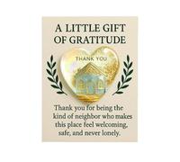 Générique Carte de Thanksgiving | Figurine Cadeau Souvenir en Forme de Cœur | Carte de Thanksgiving pour Voisins - Pour Famille Amis Hommes Femmes Adolescents Fils et Fille
