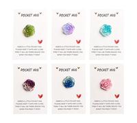 Générique Carte De Vœux Câlin De Poche | Carte Câlin de Poche - Souvenir 6 Cartes Message Romantique Inspirant pour Motivation Anniversaire Petit Ami Petite Amie Amis Saint-Valentin