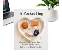 Générique Carte De Vœux | Cœur à thème sportif | Carte de Note Citations Encourageantes - Pour La Maison L'Extérieur L'École Filles Jeunes Adolescents Et