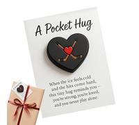 Générique Carte de Vœux,Design Cœur De Hockey Portable Pendentif,Cartes De Notes Compactes - Pour Le Voyage Le Portefeuille Le Sac La Maison Les Amis La Famille Les Vacances Et L Anniversaire