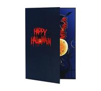 Générique Carte de Vœux d'Halloween | Carte Sorcière Halloween 3D,Décoration Collectionnable Horreur Sculpture en Papier pour Étagère, Cheminée, Table à Manger et Tables de Chevet