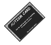 Générique Carte d'Excuse Drôle,Accessoire de Blague Format Portefeuille Amusant | Cartes d'Aide à la Communication | pour Maison Bureau Adultes Femmes Hommes Collègues Famille