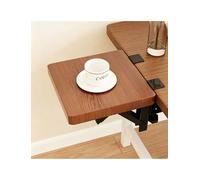 Générique Carte d'extension de Bureau à Pince, Fixation de Table d'appoint for Ordinateur Portable/Moniteur/Clavier, extenseur de Largeur de Bureau Peu encombrant(Walnut-Black,70x25cm)