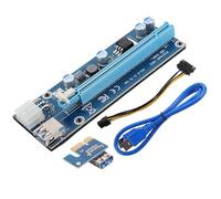 Générique Carte Graphique Externe Pci-e X16 pour Mini Ordinateur Portable | Extension Gpu Indépendante, Câble USB 60cm, Pcb Électronique Bleu, pour Périphériques et Moniteurs