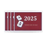 Générique Carte Mahjong 2025,Manuel À Grands Caractères | Ensemble Guide De Score pour Mahjong Américain,pour Joueurs Débutants Femmes Hommes Soirée Jeux Voyage Maison Fête Vacances Réunions
