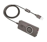 Générique Carte Son Externe avec réduction Intelligente du Bruit Adaptateur Externe 3, 5 mm pour Une Communication Claire dans Tout Environnement Carte Son USB
