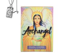 Générique Cartes archange Oracle - édition de Poche, Papier cuivre, idéal pour Les débutants, Comprend Cartes et Collier