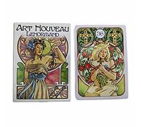 Générique Cartes Art Nouveau Lenormand Oracle,Art Nouveau Lenormand Oracle Cards,Tarot Card,Party Game,Jouets de voyance
