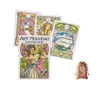 Générique Cartes Art Nouveau Lenormand Oracle,Art Nouveau Lenormand Oracle Cards,with Bag,Firend Game,Jouets de voyance