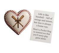 Générique Cartes Baseball Hug,Souvenir Motivationnel en Forme de Cœur 3D - Carte Souvenir Inspirante,pour Athlètes Fans Collectionneurs Terrain d'Entraînement Jours de Match Tournois Anniversaire