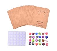 Générique Cartes Cœur | Postale Coeur en Pierre de Saint-Valentin,24 Cartes En Papier Amour Romantique -, Garçons, Filles, Camarades, Amis, Classe, Bureau, Vacances, Voyage, École,