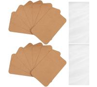 Générique Cartes D'affichage pour Porte-clés en Papier avec Pochettes Auto-adhésives, Lot de 1 Set pour Protéger et Fixer Porte-clés en Boutique la Maison