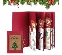 Générique Cartes d'argent de Noël - 4,25x5,91 pouces porteurs de cadeaux décoratifs pour surprises de vacances, cadeaux d'anniversaire avec une fonction organisatrice, Clip en espèces KeepSake pour