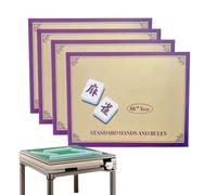 Générique Cartes de Mahjong,Guide De Score avec 4 Cartes De Jeu, des Règles du Jeu | pour Soirées Fêtes Voyages Et Réunions Familiales
