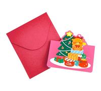 Générique Cartes de Noël artistiques, carte de vœux Noël | Carte de Noël faite à la main - Cartes de vacances intérieures vierges faites à la main avec enveloppe pour, adultes et famille