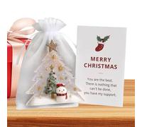 Générique Cartes De Noël - Carte de Noël avec Message Positif et Décoration de Table Sapin Bonhomme de Neige,Décoration De Pour Cuisine Maison Ferme Manteau Table