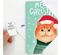 Générique Cartes De Noël Musicales Endless Meowy, Cartes De Noël À Paillettes pour Chats, Chanson De Noël De Plus De 3 Heures, Carte De Vœux De Noël Farce, avec Enveloppe Noel
