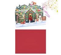 Générique Cartes de Noël Pop-up | Cartes de Vœux de Noël avec Lumières et Musique pour Famille et Amis | Souhaits Festifs pour Exprimer des Sentiments Spécifiques | Pour Milléniaux Jeunes
