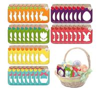 Générique Cartes de Pâques, conviviales pour les groupes, 12x7,6x0,1 cm, cartes en pot, cadeaux de fête pour panier de Pâques DIY, robustes, pour la fête des mères, merci maman