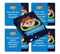 Générique Cartes De Questions pour La Conversation - 50 Cartes Jeu Amusant pour Groupes pour Soirées - Jeux De Société pour Voyages Camping Trajet Amis Pluie