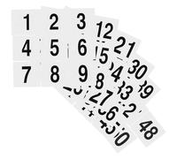 Générique Cartes de Table Numérotées Réutilisables, 50 Numéros en Plastique Double Face, Adaptées pour Décoration de Table de Mariage et Événements Professionnels